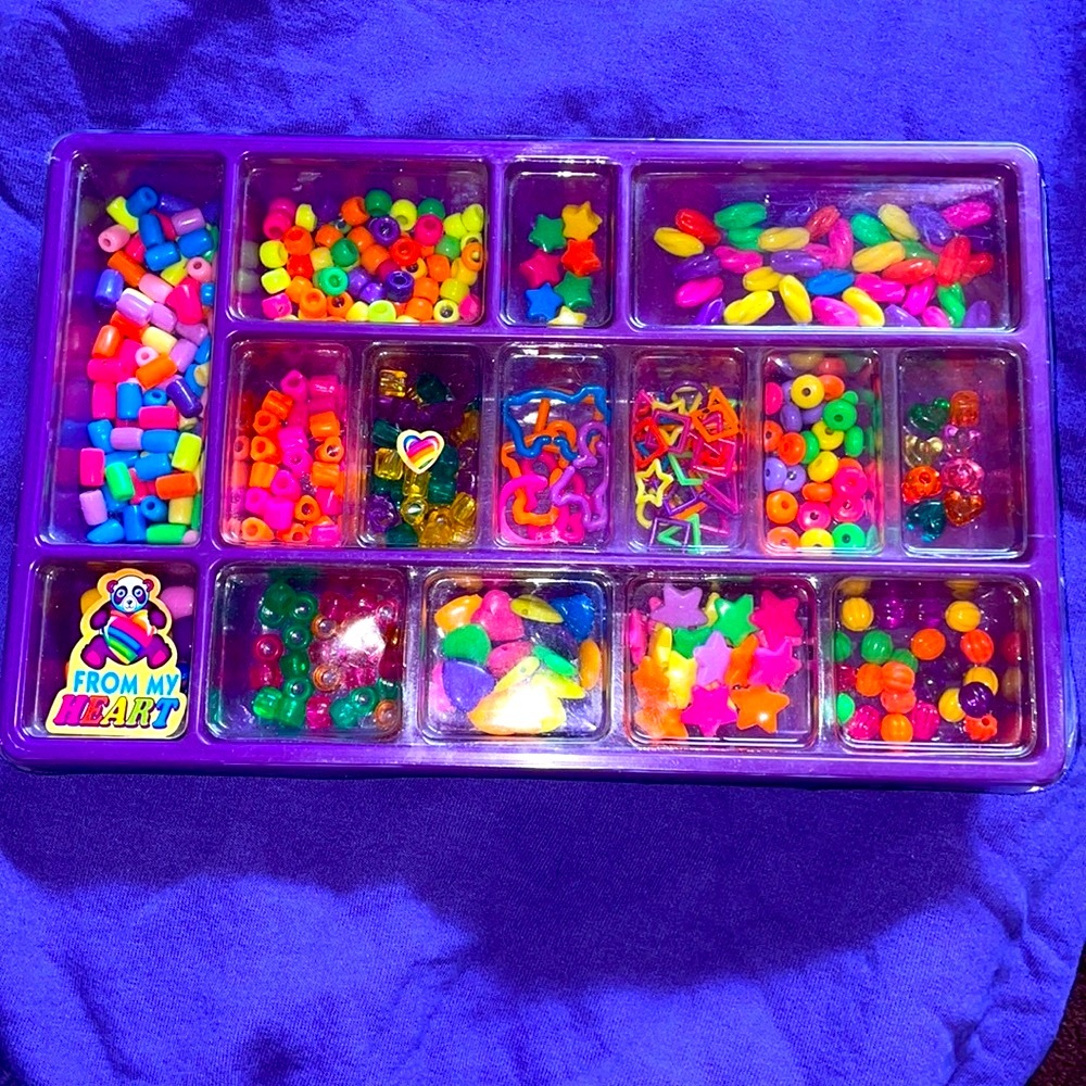 Vintage Lisa Frank Beads Set!📿🌈
